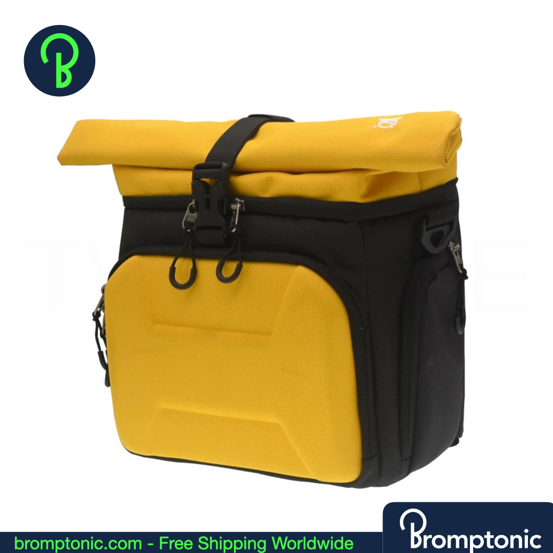 Brompton Roll-Top Front Bag – 12.6L Expandable Hard-Shell Commuter Bag (A/C/G/P/T Line)