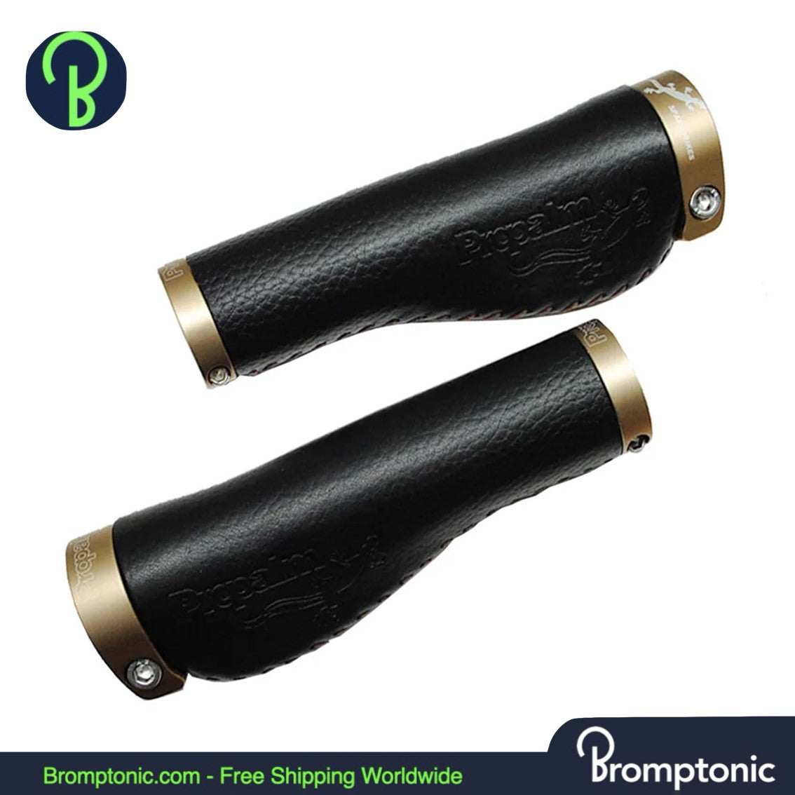 Puños de cuero para manillar Brompton - Diseño ergonómico Lock-On