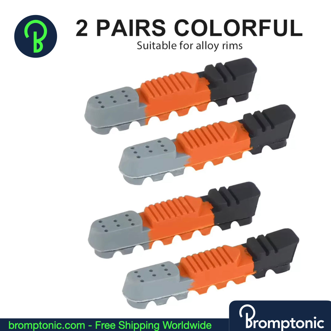 Pastillas de freno Brompton - Zapatas de recambio para llantas de aleación y carbono (2 pares)