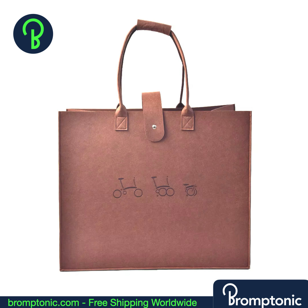Brompton Carry & Storage Tote Bag – Felt Transport Bag for Folded Brompton
