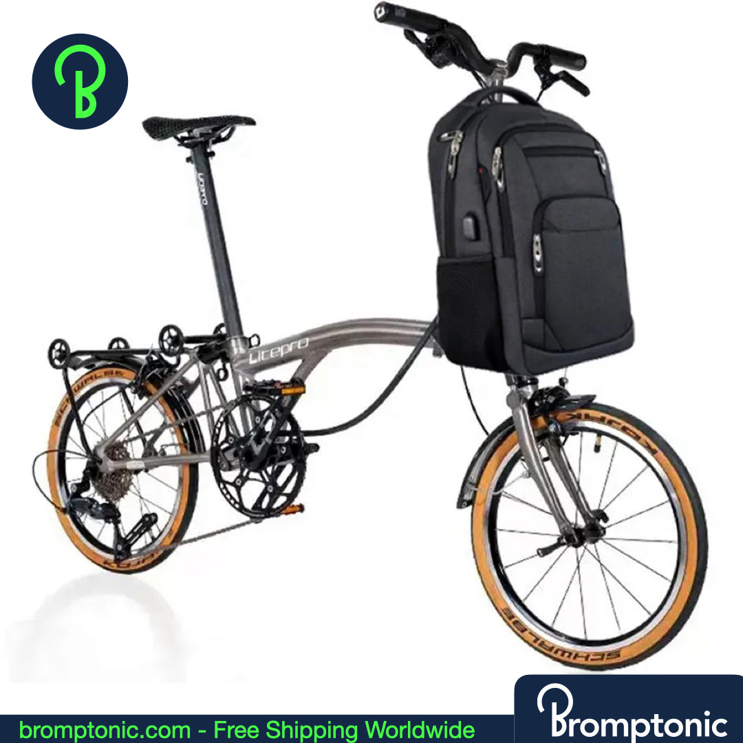 Brompton Commuter Backpack 25L – Business & Travel Bag with Front Carrier Frame (A/C/G/P/T Line)