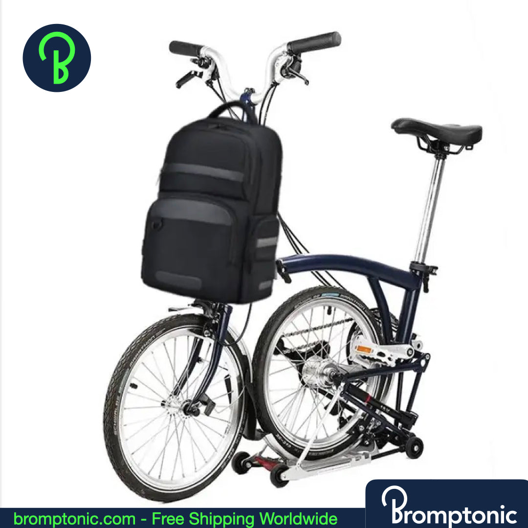 Brompton Business Backpack 28L – Multi-Compartment Travel Bag with Front Carrier Frame (A/C/G/P/T Line)