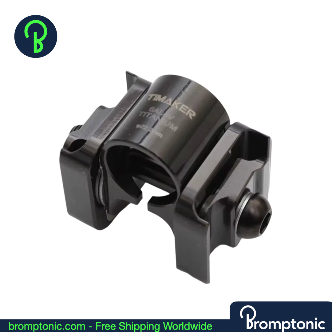 Abrazadera de tija de sillín Brompton de titanio - cabeza redonda 22,2 mm